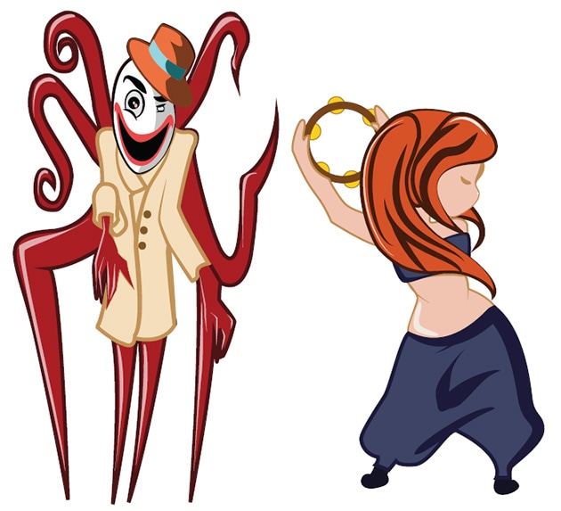 circus illustrator animation