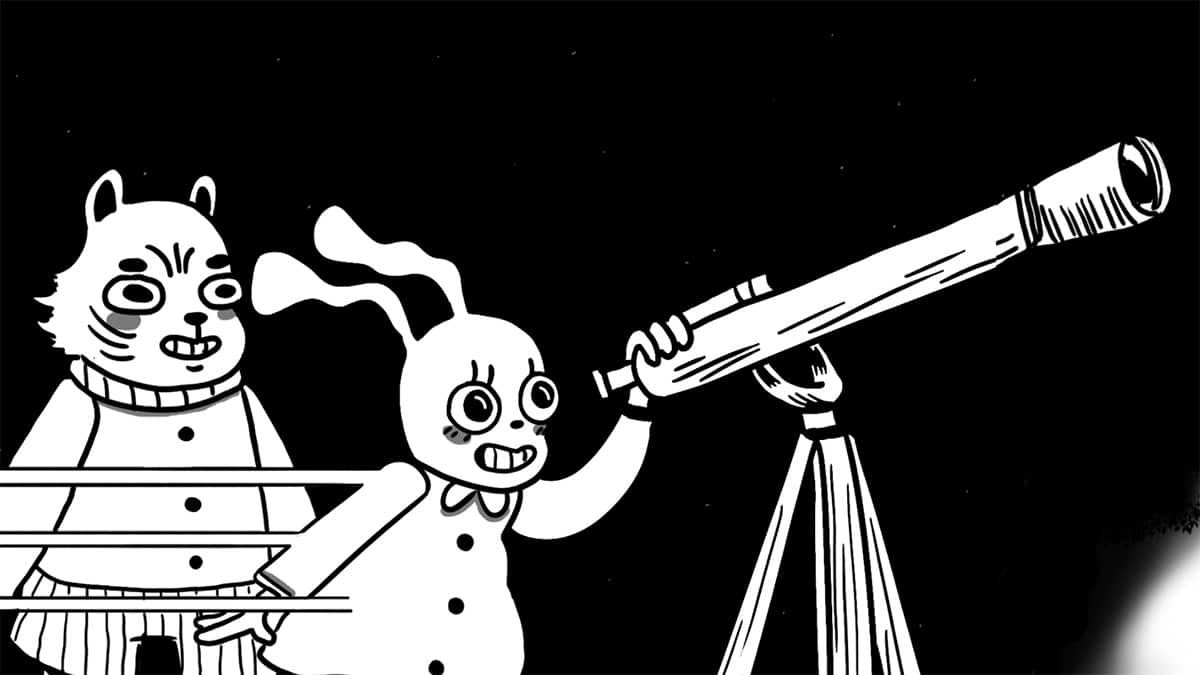 étoile défilante