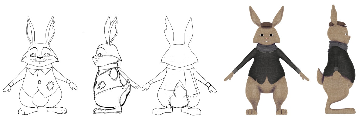 m.lapin modélisation 3d