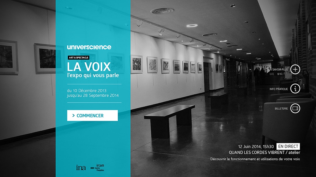 la voix application interactive