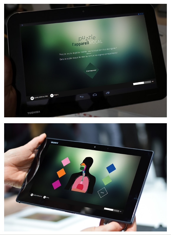 la voix application interactive