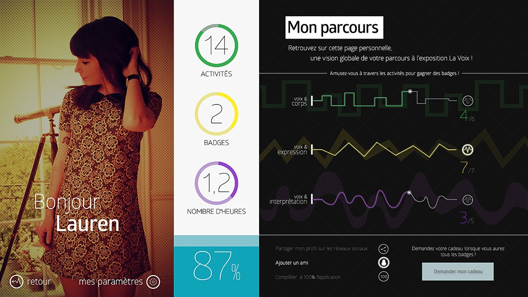 la voix application interactive