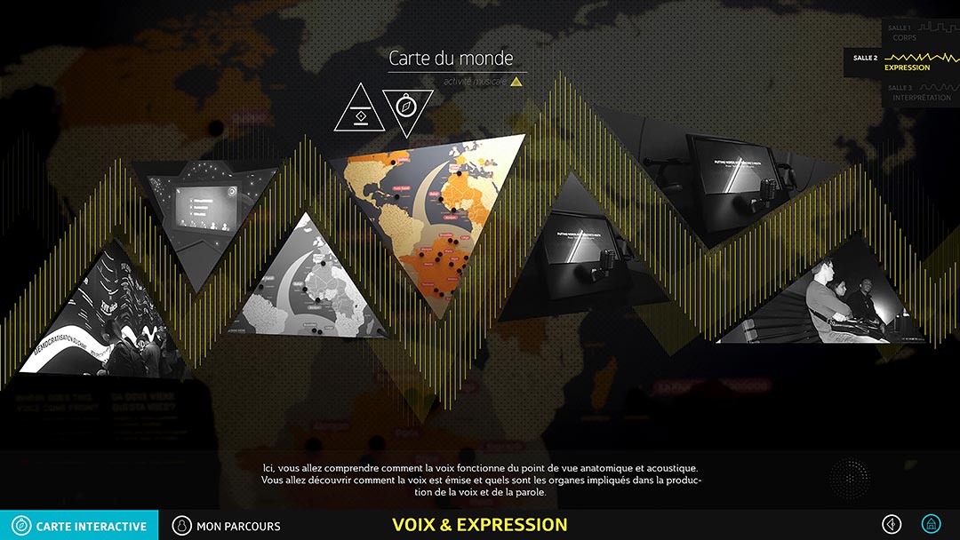 la voix application interactive
