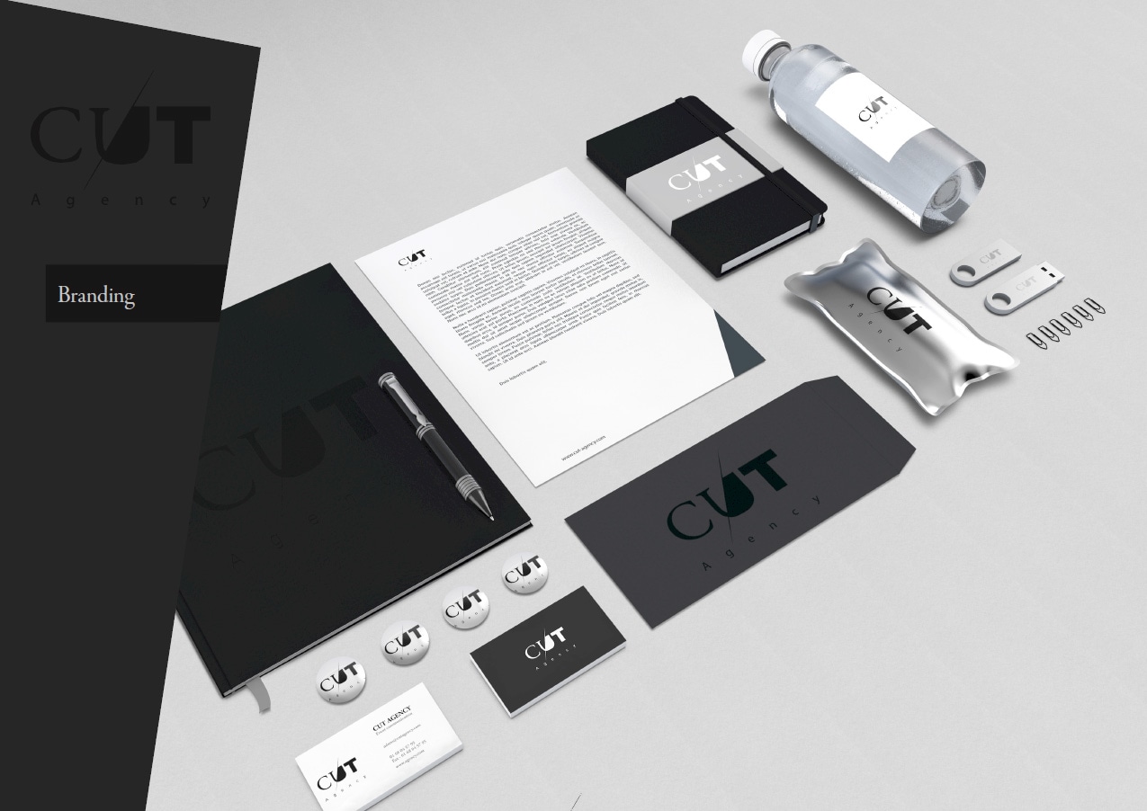 cut identité logo web agency