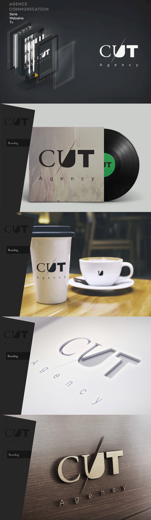 cut identité logo web agency