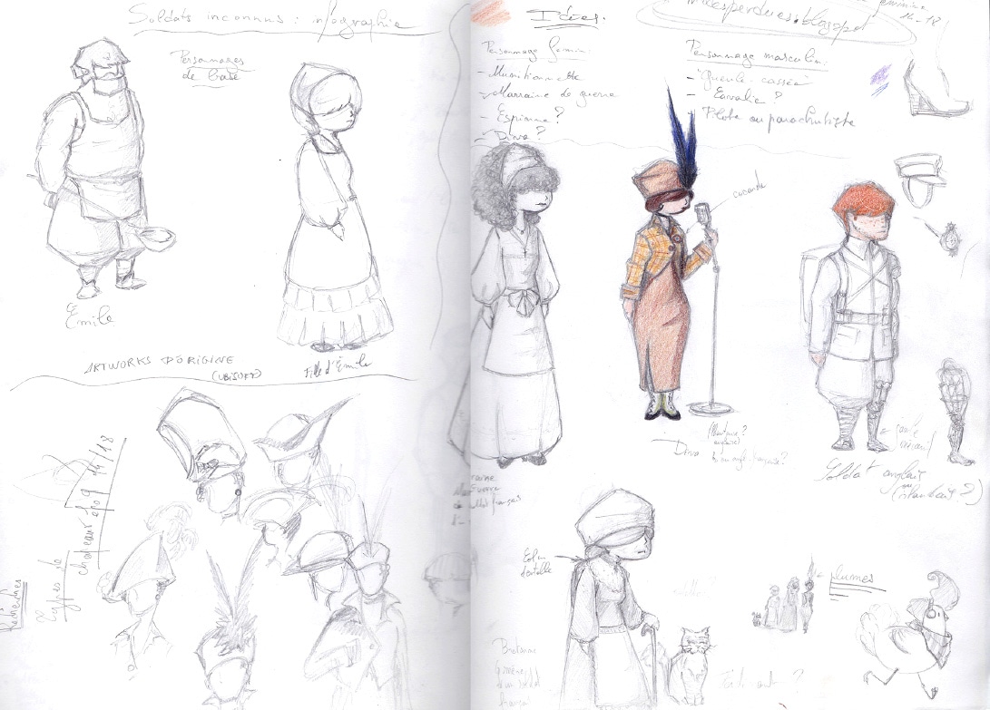 croquis Projet soldats inconnus, la suite...