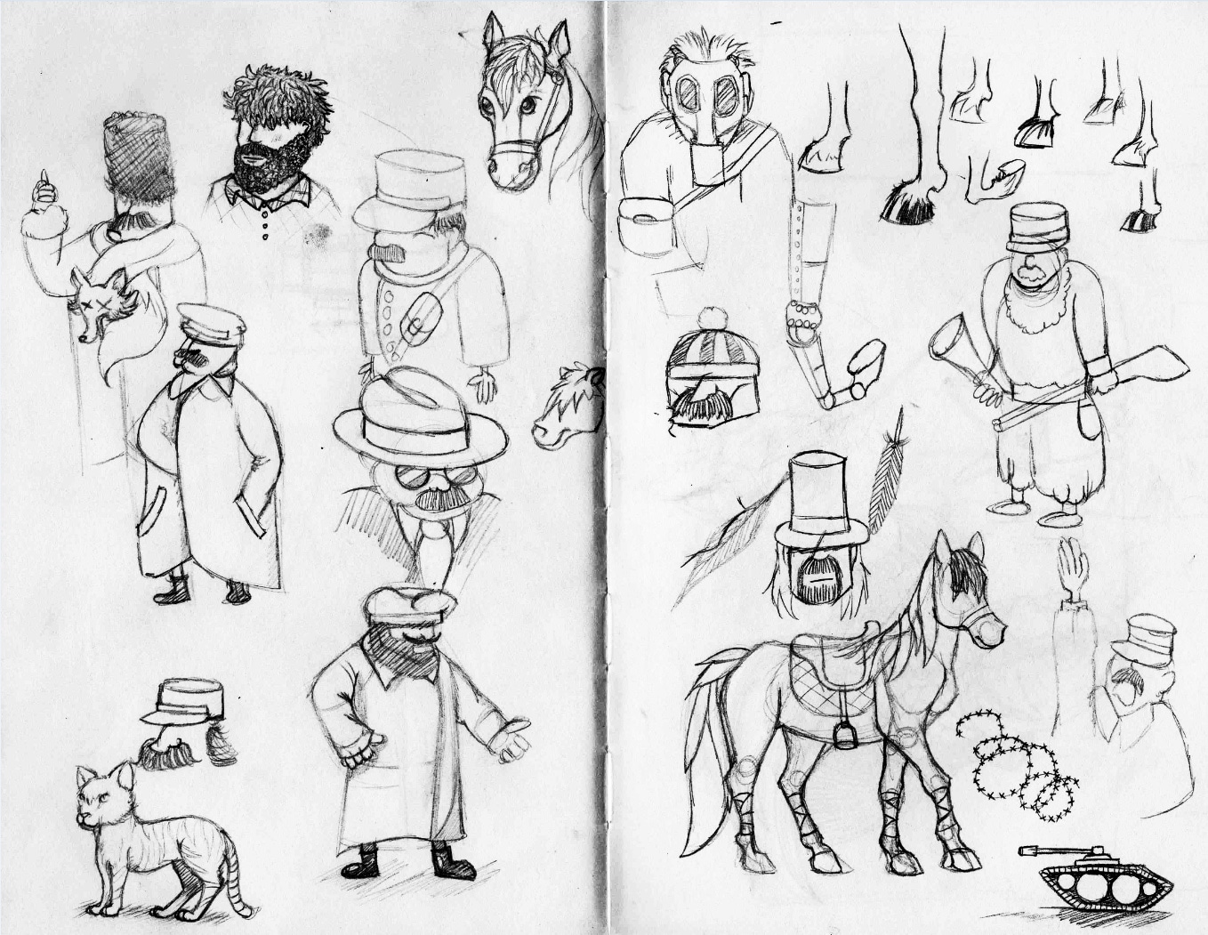 soldats inconnus croquis