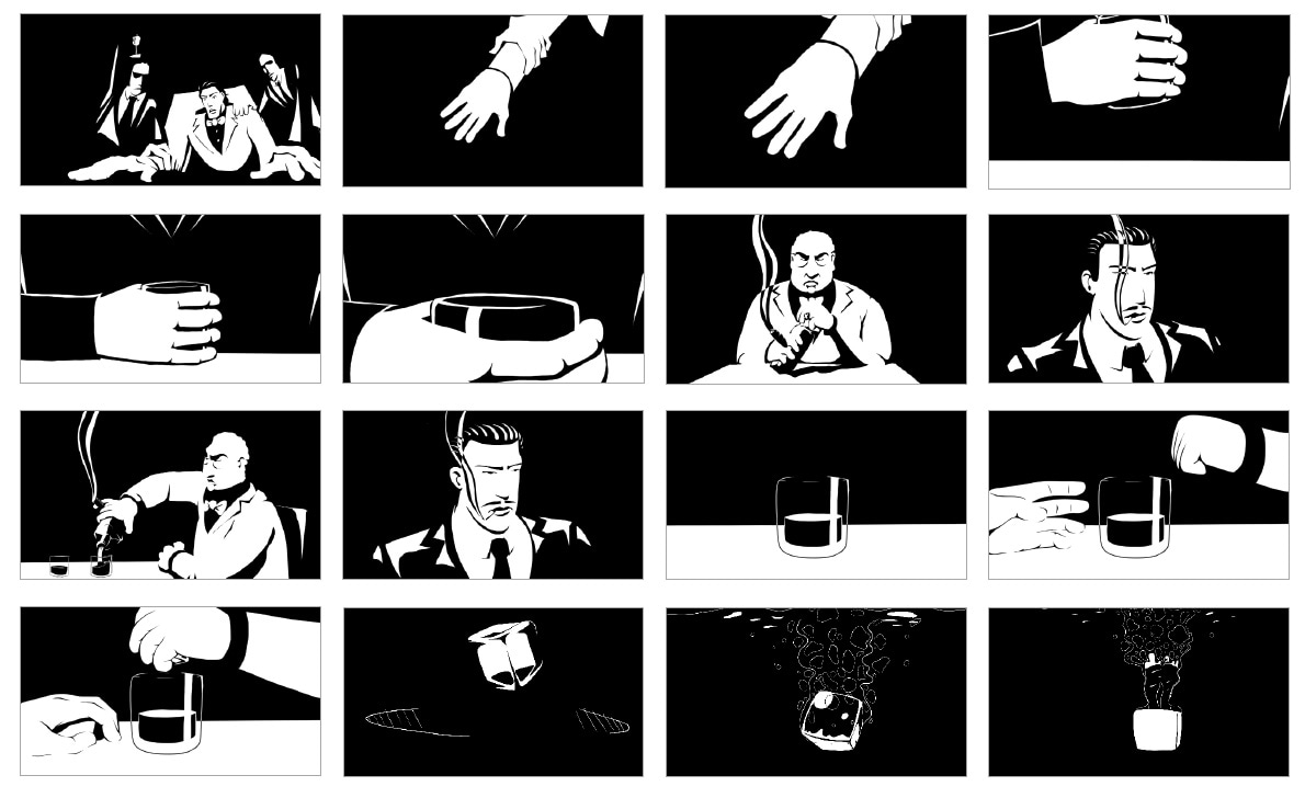 animation noir et blanc borges échecs