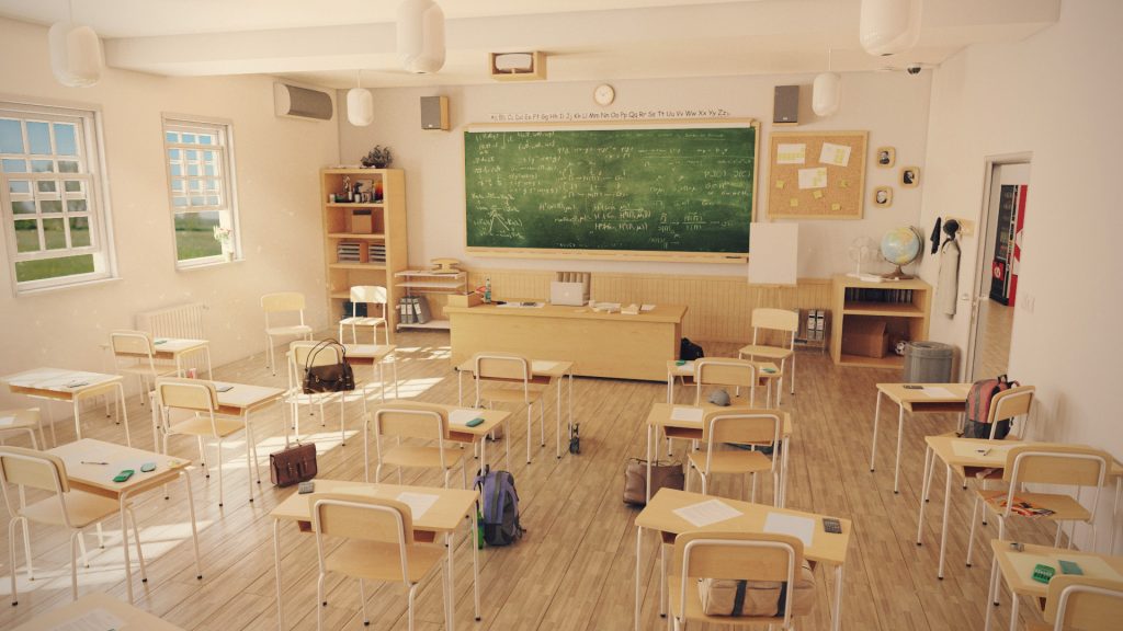 classroom 3d, salle 3d