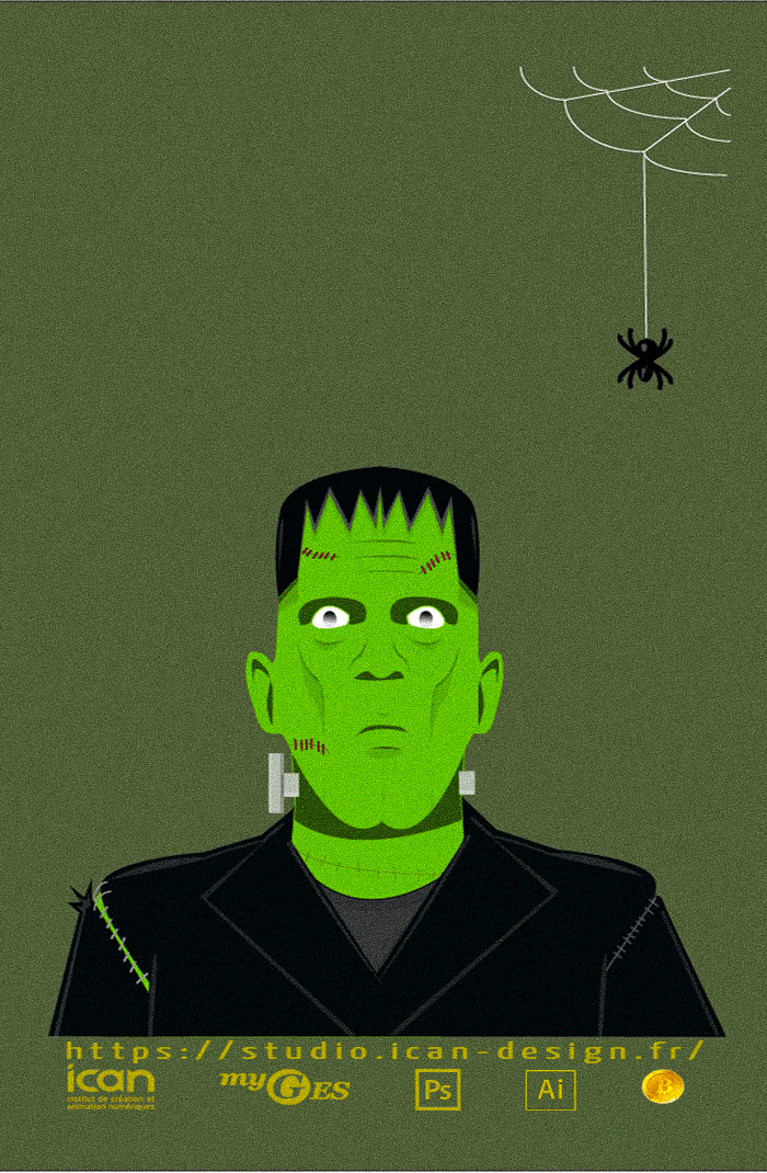 classic monsters affiche animée