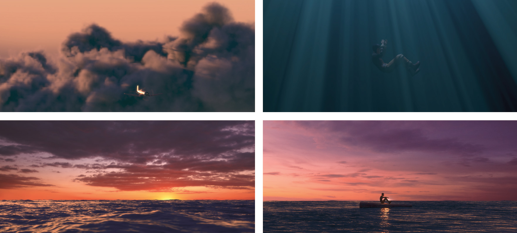 traversée, aviation, film animation