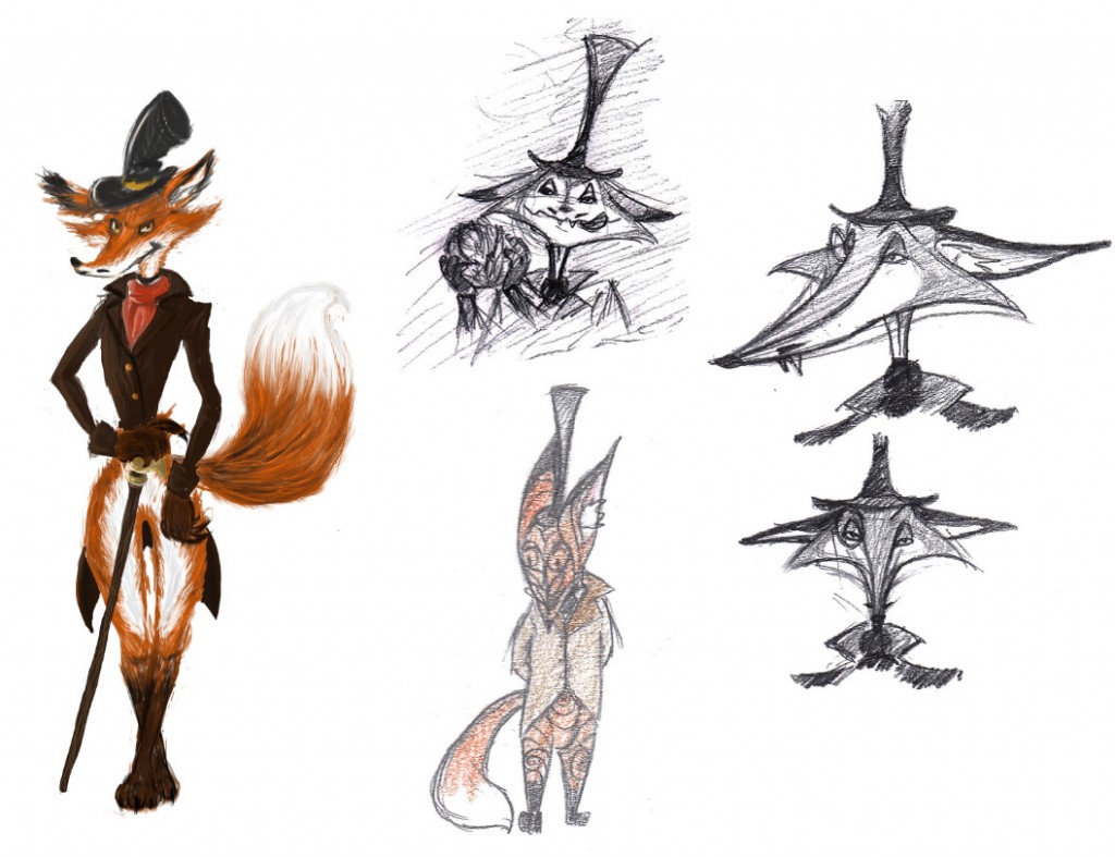 m.Renard character design