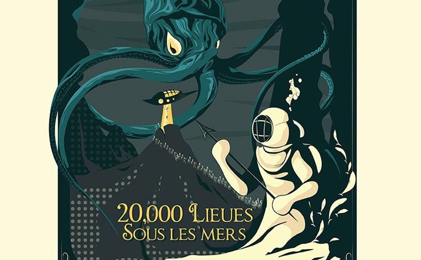 20,000 lieues sous les mers / Design 2D Illustrator / Game design 01