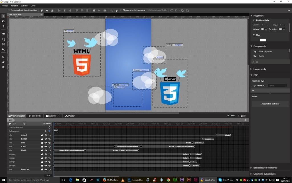 google web designer, animation web