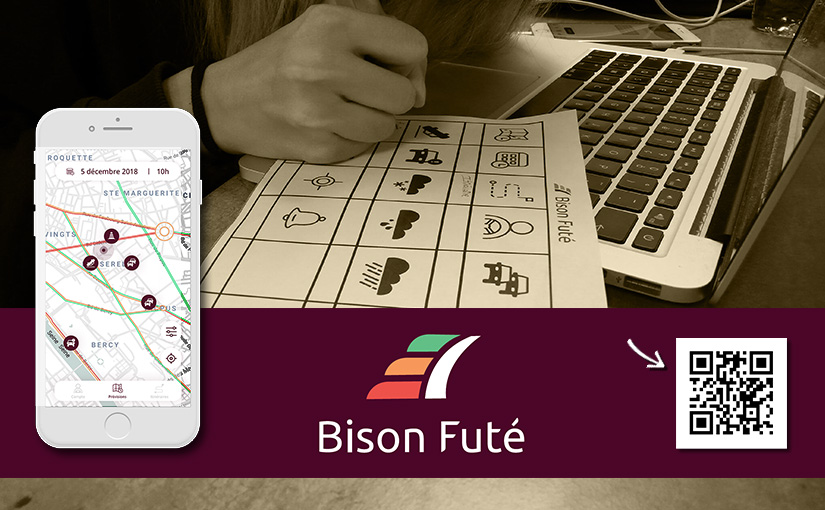 Application « Bison Futé » / Concept, Identité, UI-UX, Prototypage / Web 03-15 mois