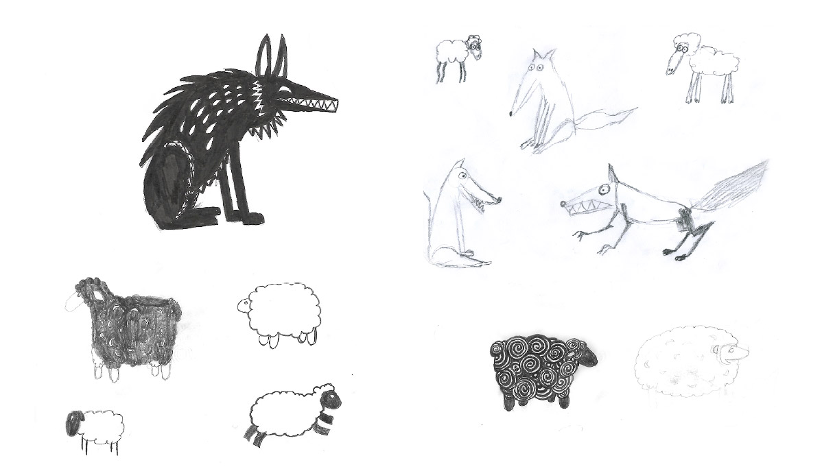 loups brebis, de lafontaine, animation, film